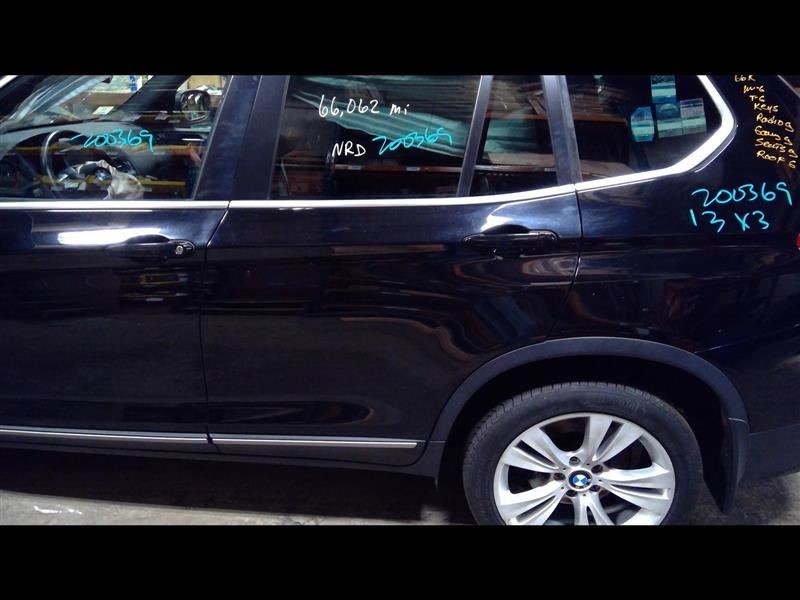 Driver Left Rear Side Door Black Fits 11-13 BMW X3 727672
