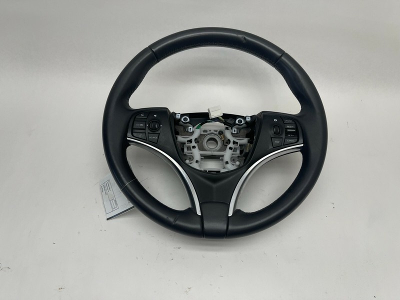 14-18 ACURA MDX AWD STEERING WHEEL OEM BLACK LEATHER W/O HEAT