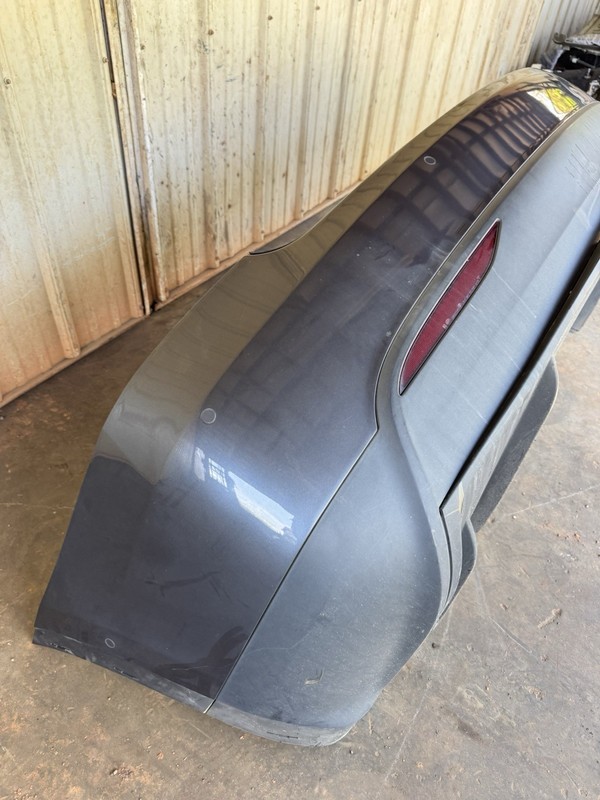 16-20 OEM Tesla Model X Rear Bumper Cover Grey Park Sensor Holes Assy N-30092