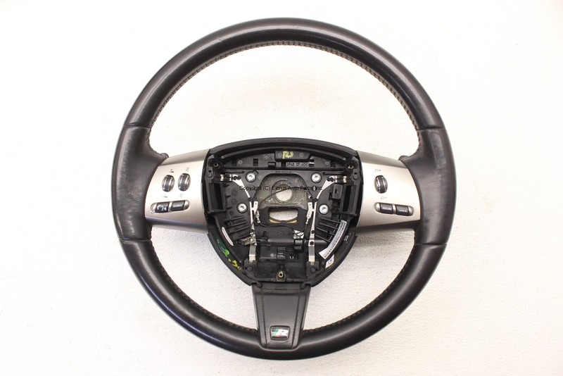 2010 2011 JAGUAR XF-R LEATHER MULTIFUNCTION STEERING WHEEL HEATED EBONY BLACK
