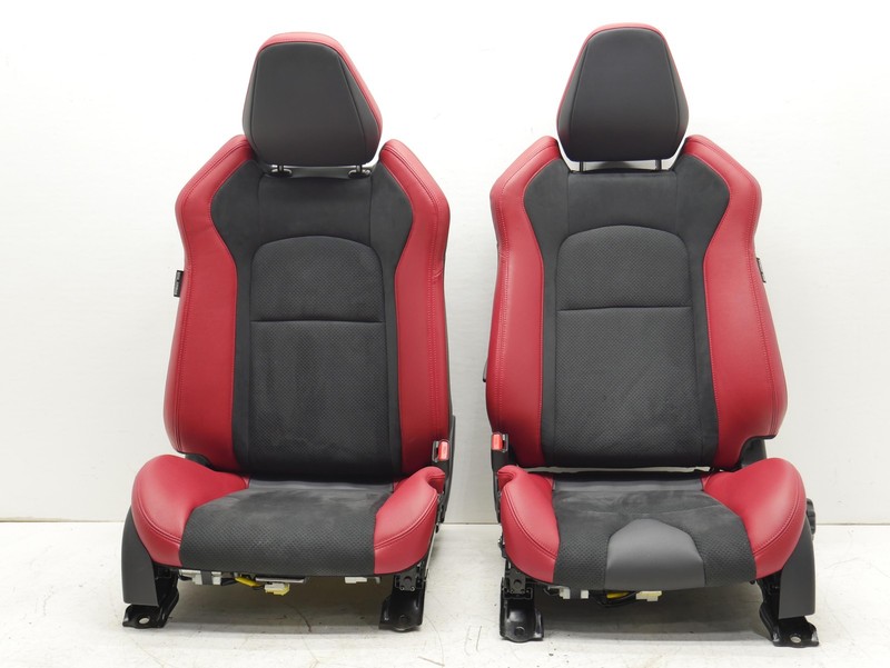 2024 Nissan Z Performance Seats Pair Suede Leather Red Heated LH RH Seat OEM