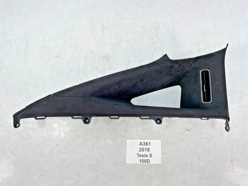 ✅ 16-20 OEM Tesla X Rear Left Driver Side C Pillar Upper Trim Cover Black