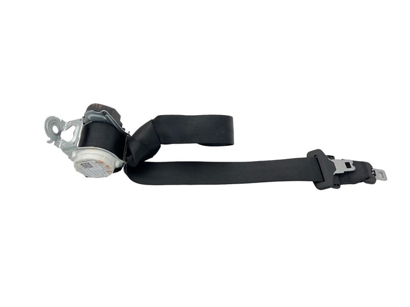 17-20 Alfa-Romeo Giulia Left Driver Rear 2ND Raw Seat Belt With Gray/Black Trim