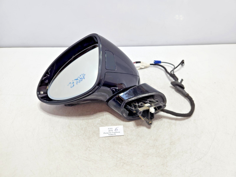 ✅15-18 OEM Porsche Cayenne Turbo 958 Front Left Exterior Door View Mirror Black*