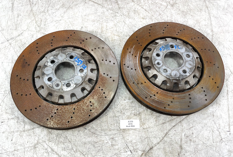 ✅ 18-24 Audi RS5 Front Left Driver Right Passenger Side Brake Disc Rotor SET