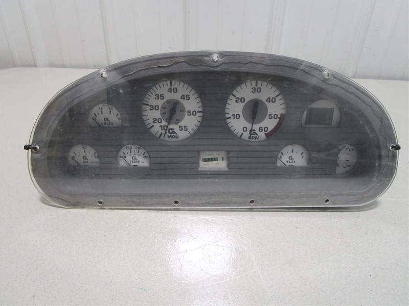1993 Glastron SSV175 3.0L Boat Faria Dash Instrument Cluster 16 5/8" X 7"