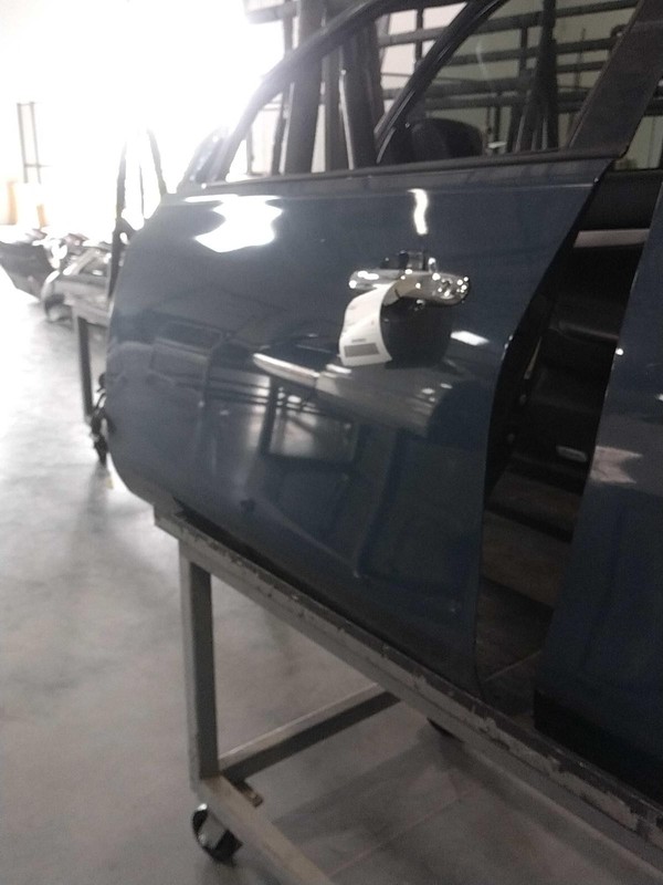 2015 Nissan Versa Left Front Door Blue 132411 Used 113K Miles OEM