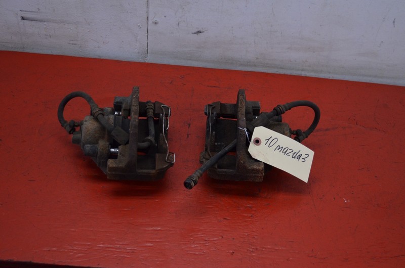 10-13 MAZDA 3 FWD REAR LEFT / RIGHT BRAKE CALIPER SET OEM