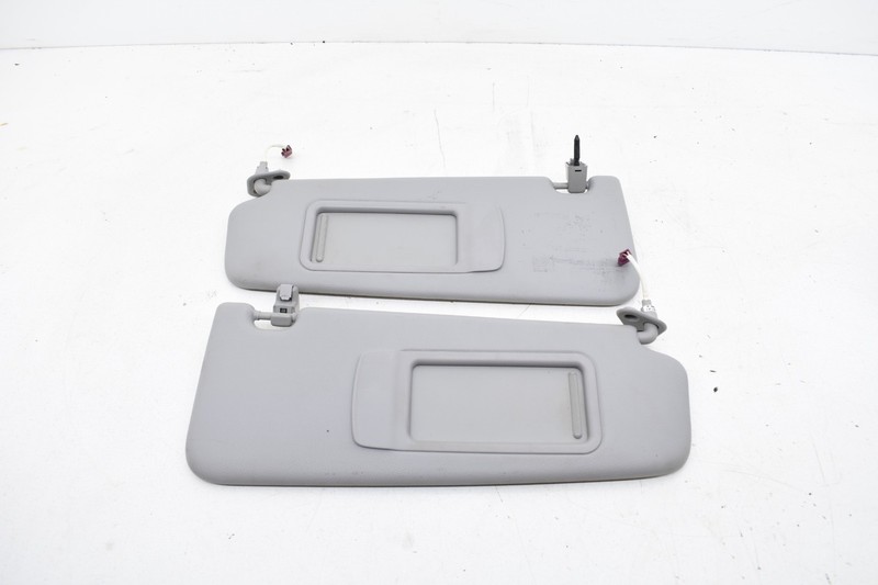2011 BMW 328xi E90 Front Left & Right Sun Visor Set Vinyl Gray OEM KW78