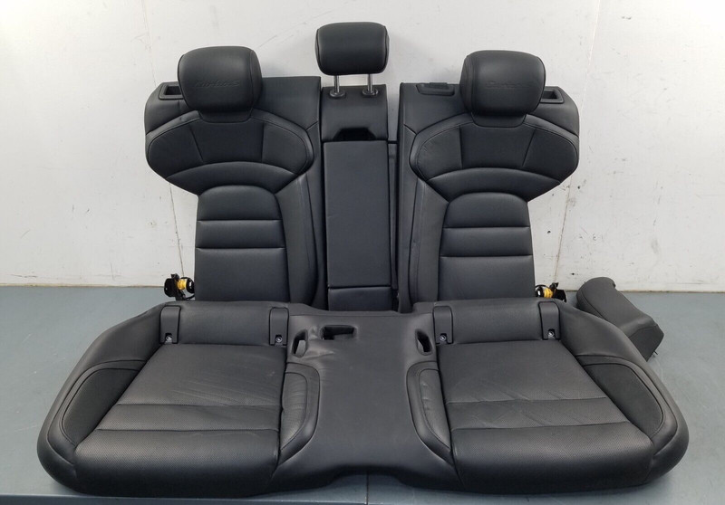 2020 Porsche Taycan Turbo S Black Leather Heated Rear Seat #1618 S5