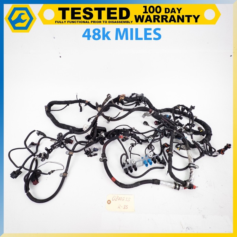 08-17 MASERATI GRANTURISMO 4.2L V8 ENGINE MOTOR WIRING WIRE HARNESS OEM
