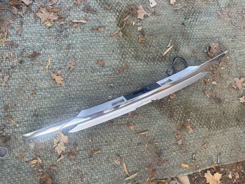 17-20 Ford Fusion Oem Silver Chrome Trunk Trim Moulding Panel w/ Camera