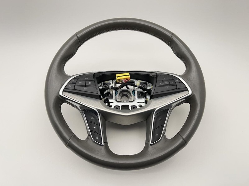 17-24 CADILLAC XT5 STEERING WHEEL W/CONTROL LEATHER GRAY TC:HIR 39K LUXURY 62323