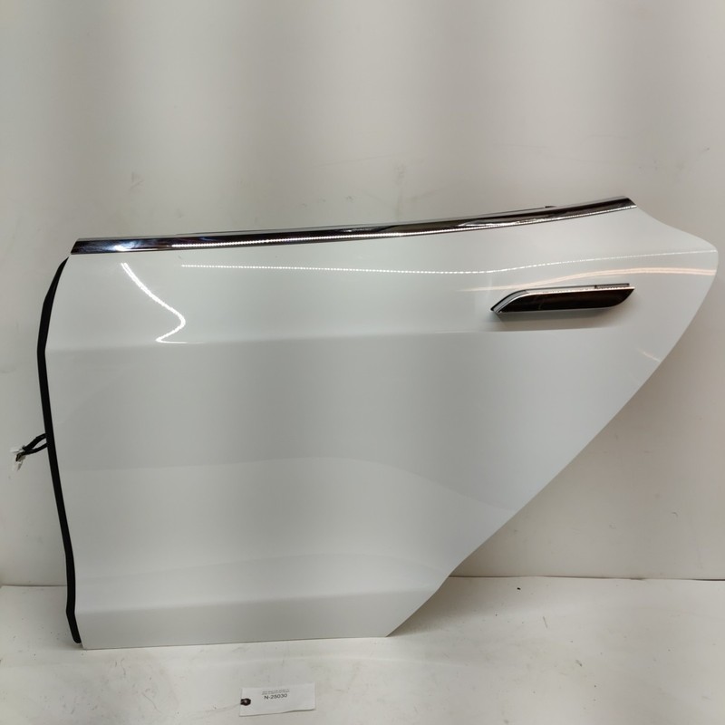 12-16 OEM Tesla Model S Rear Left Driver Side Door Panel White N-25030