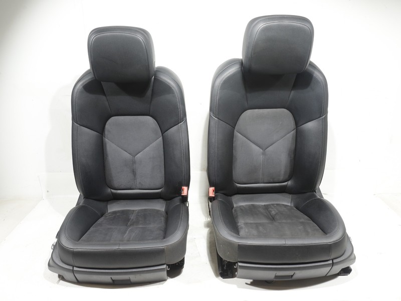 15-18 Porsche Macan Front LEFT & RIGHT Leather Alcantara Bucket Seats Pair OEM