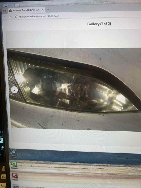Headlamp Assembly LEXUS ES300 Right 97 98 99 00 01