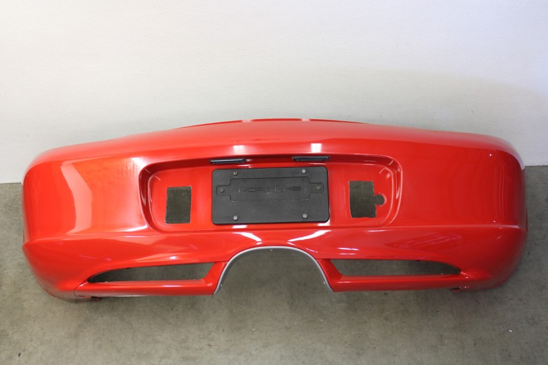 Porsche Boxster Aerodynamic Rear Bumper Cover Panel Red Oem 2003-2004