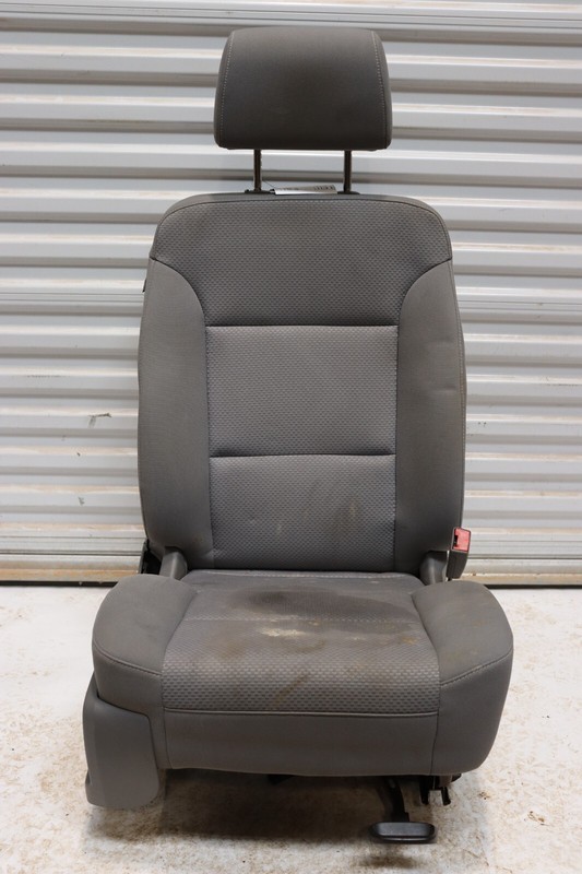 14-19 CHEVY SILVERADO 1500 DOUBLE CAB FRONT RIGHT PASSENGER SEAT CLOTH GRAY OEM