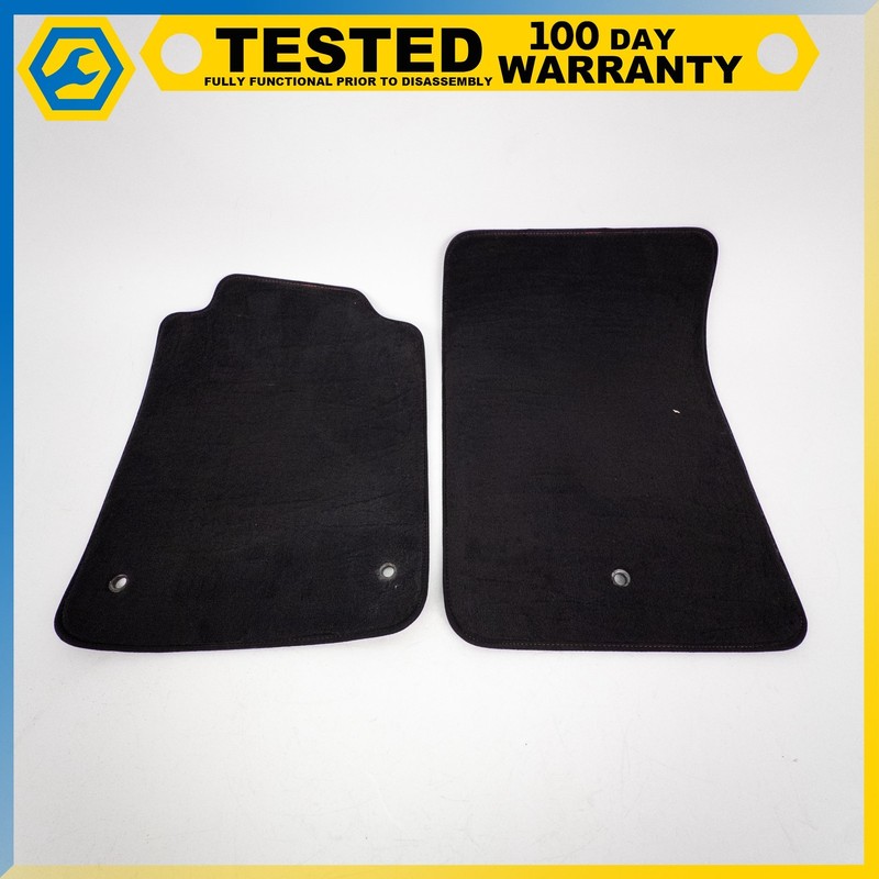 07-13 CHEVROLET CORVETTE C6 LEFT & RIGHT FLOOR MAT CARPET COVER BLACK SET OEM