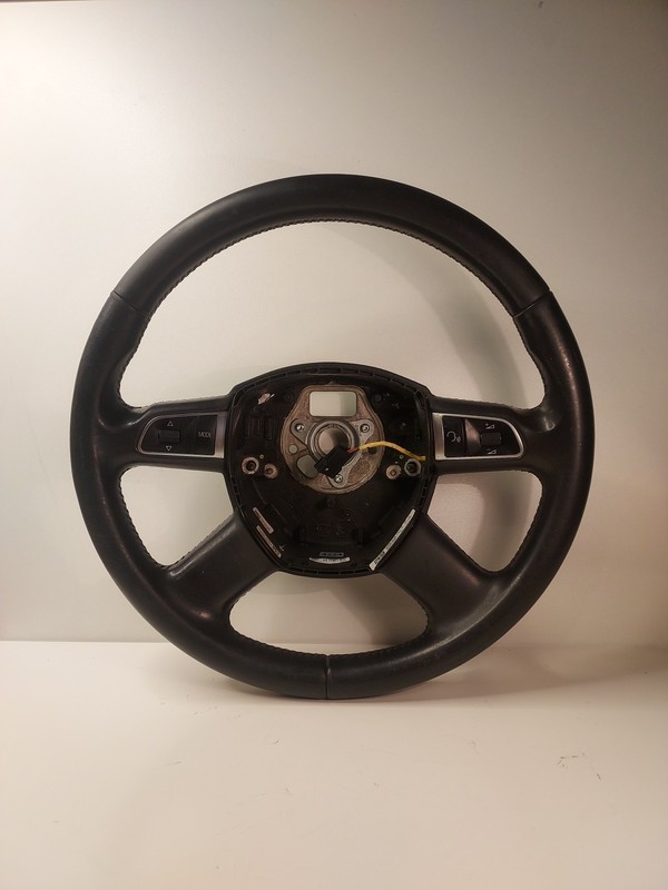 2009-2012 Audi Q5 Steering Wheel 4 Spoke OEM black leather voice hand control