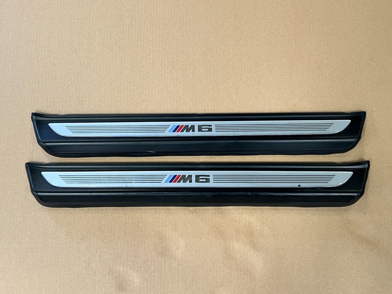 ⭐2012-2019 BMW M6 6-SERIES FRONT RH & LH DOOR SCUFF SILL PLATES SET OEM LOT2497