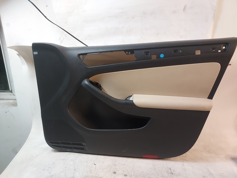 2013-2014 Jetta Tan Front Right Passenger Interior Door Trim Panel OEM