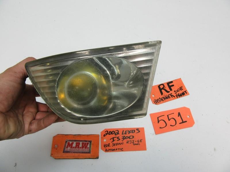 FOG LIGHT LAMP LENS DRIVING RIGHT PASSENGER RF R WIRE for 01 02 03 LEXUS IS300