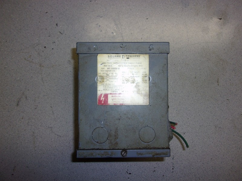 Square D SCU-B-4 Dry Type Transformer Single Phase Rain Proof type 3R Enclosure
