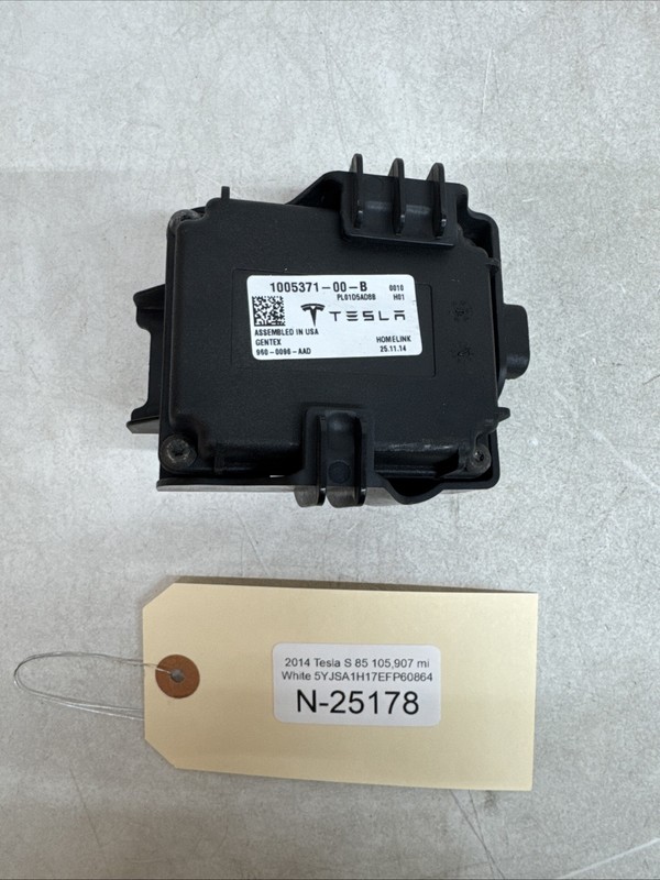 12-15 TESLA MODEL S HOMELINK GARAGE OPENER CONTROL MODULE W/BRACKET 25178 B61