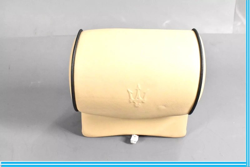 03-13 Maserati Quattroporte S M139 Rear Center Seat Headrest Tan OEM