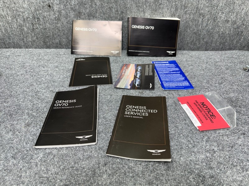 GENESIS GV70 2022-2025 OEM OWNERS MANUAL BOOKS BOOK SET
