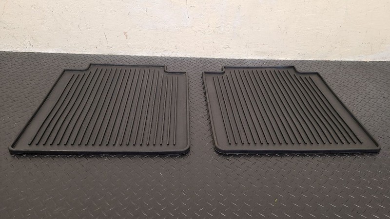 16-24 Nissan Titan Crew Cab Rear All Weather Floor Mats Pair OEM 999E1-W4000