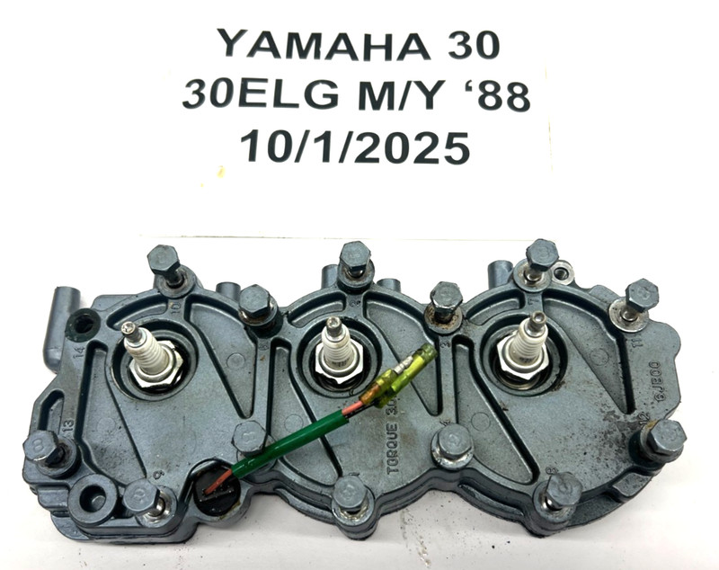 1987-2001 Yamaha 30HP 2 Stroke Outboard Cylinder Head 6J8-11111-00-94 FRESHWATER