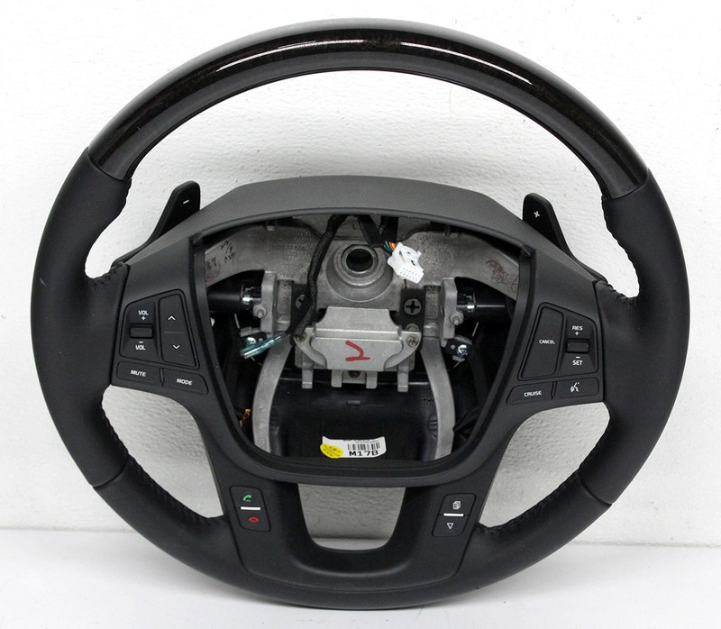 OEM for 2014-2016 KIA Cadenza 56100-3R668BG2 Black Leather Steering Wheel