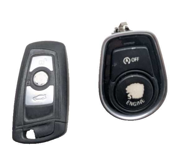 2012-2016 BMW F30 320i 328i N20 Ignition Start Stop Button & Key OEM