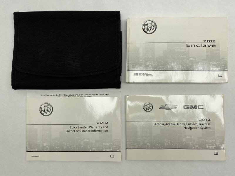 Owners Manual 2012 Buick Enclave 81005