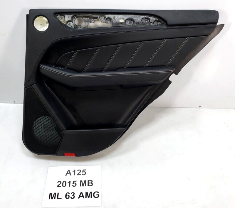 ✅ 12-15 OEM Mercedes W166 ML63 AMG Rear Right Passenger Interior Door Card Trim