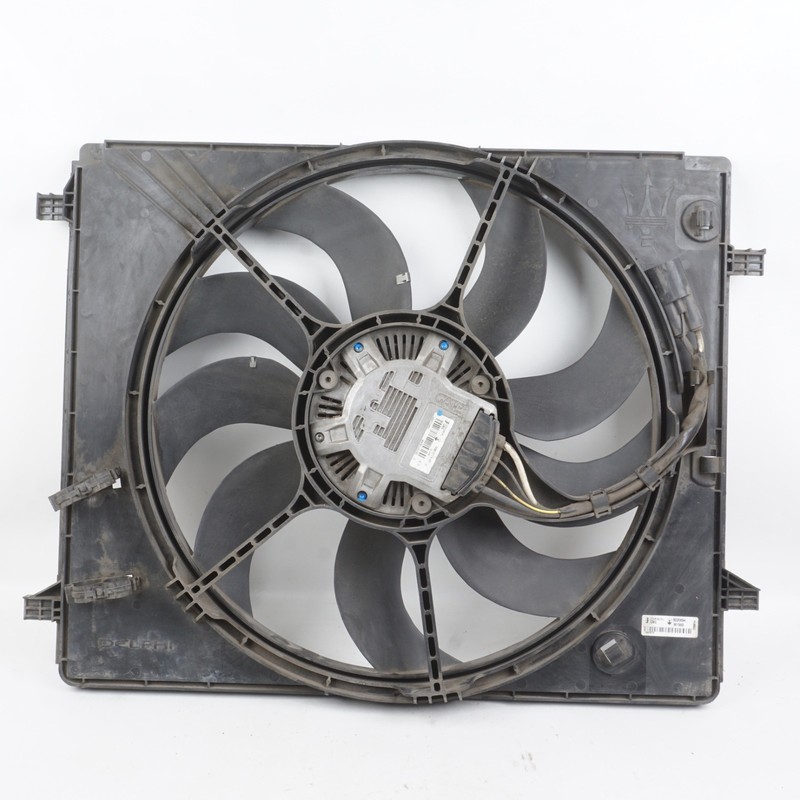 2014 - 2017 MASERATI GHIBLI ENGINE RADIATOR COOLING FAN SHROUD MOTOR OEM