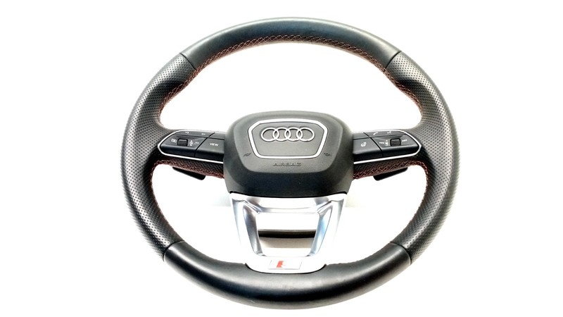 2023-2025 AUDI S5 A5 Steering Wheel Paddle Shift Black OEM Horn B9
