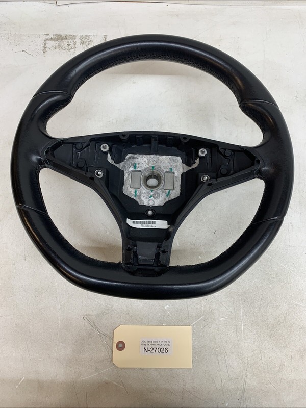 ⚡️2012-2020 Tesla Model S Steering wheel black leather 1005279-00-D 27026 U23