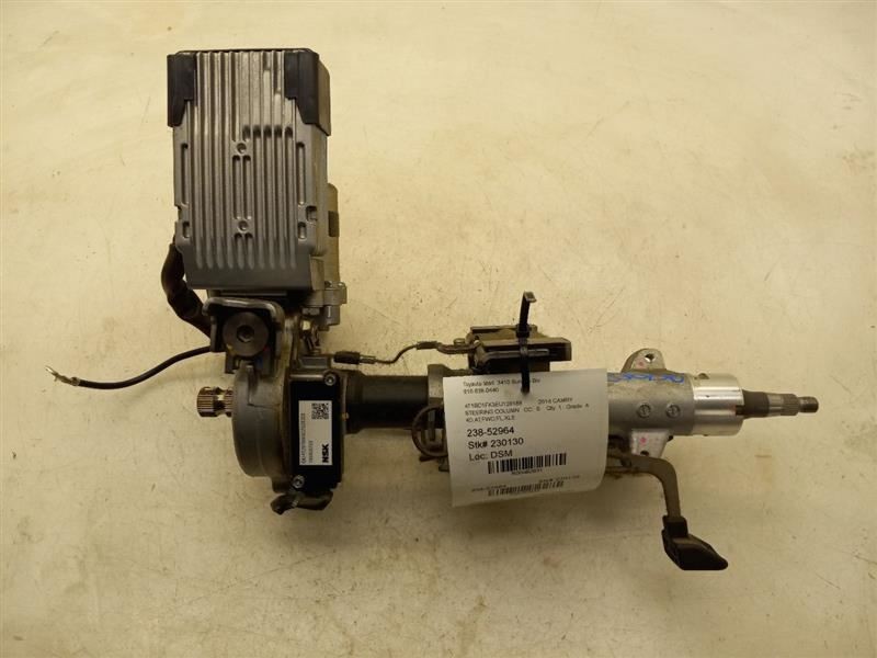 12-14 TOYOTA CAMRY XLE 2.5L FWD AT FLOOR SHIFT STEERING COLUMN ASSEMBLY