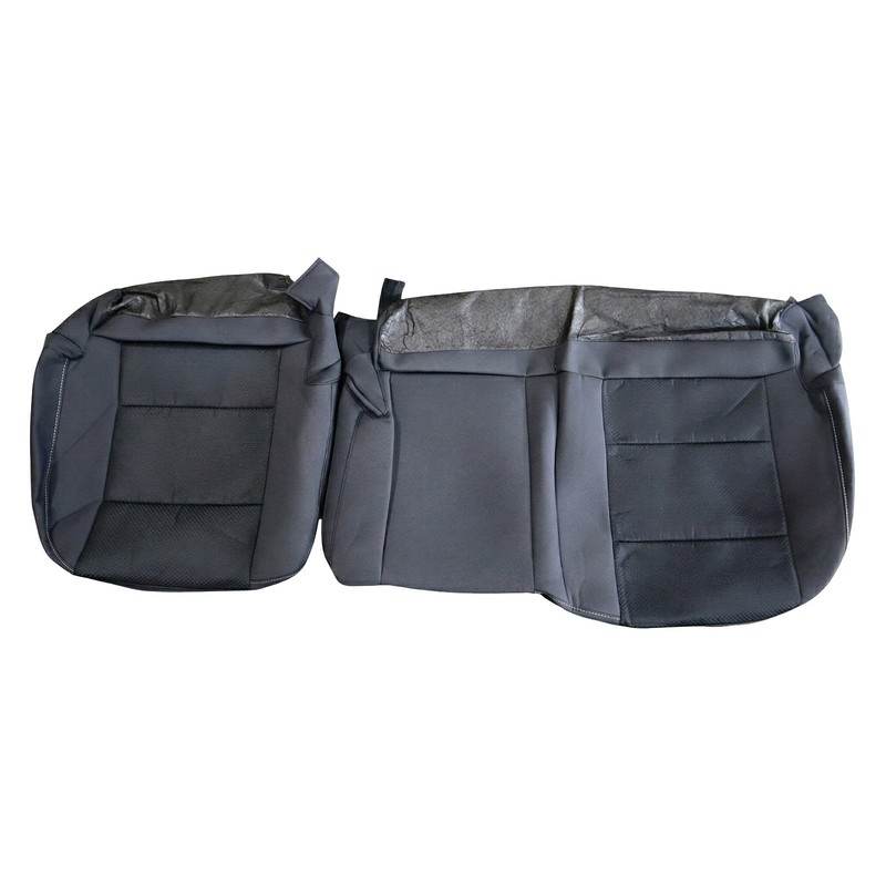 Black Cloth Rear Bottom Seat Covers 15-17 Chevy Silverado NTO OEM Factory