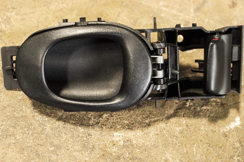 97-04 Chevrolet Corvette C5 Front Right Door Handle Trim Bezel Assembly Black OE