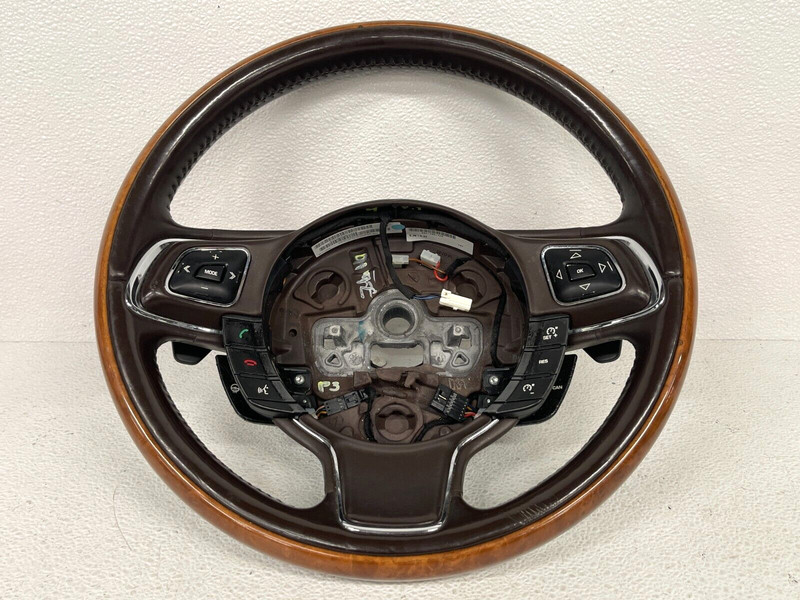 ⭐2010-2015 JAGAUR XJ XJL X351 WHEEL WOOD GRAIN W/ BROWN, SWITCH'S OEM LOT2306