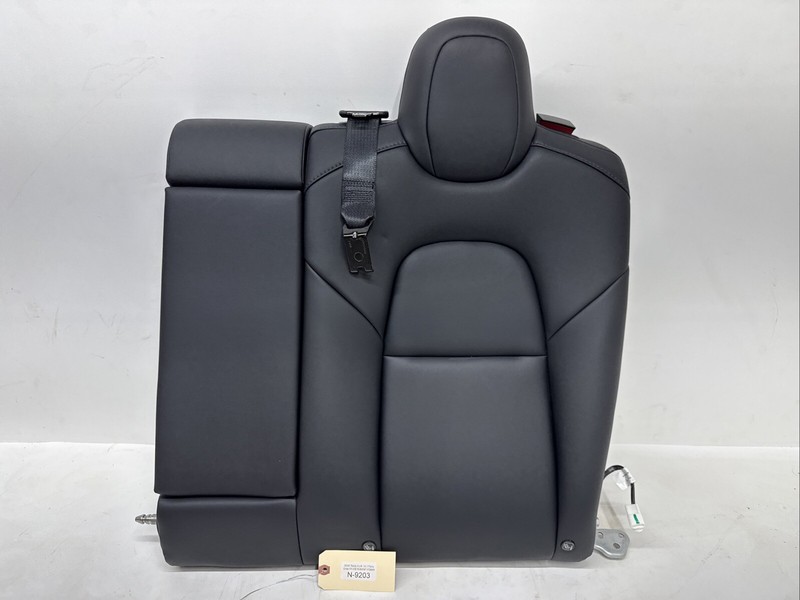2017 - 2023 TESLA MODEL 3 REAR SEAT LEFT UPPER CUSHION LEATHER OEM BLACK N-9203