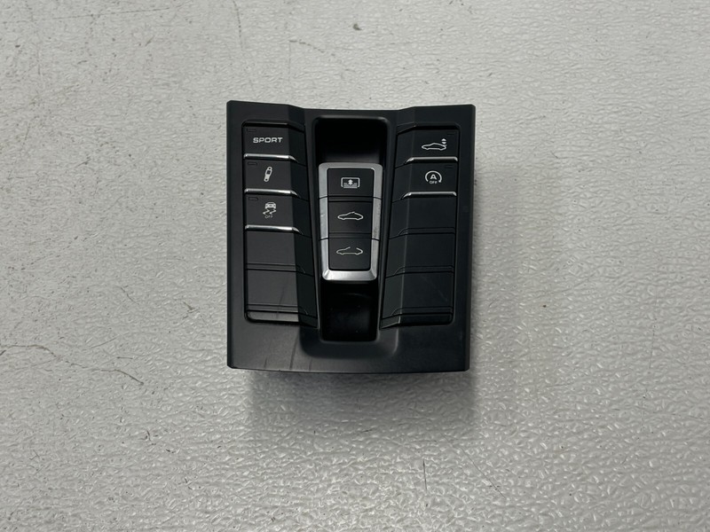 2012-2016 Porsche 991 911 Center Console Switch Panel Cover Black 1569 OEM