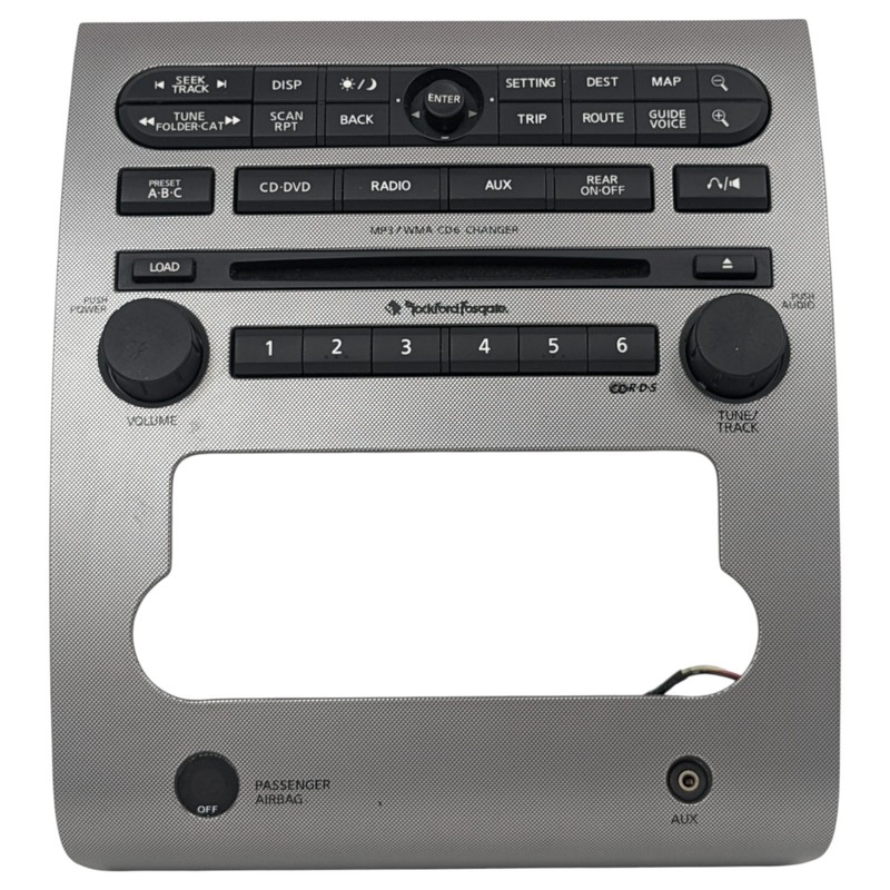 07-12 NISSAN TITAN RADIO CD RDS DVD OEM 28098-ZR10B ROCKFORD NAV