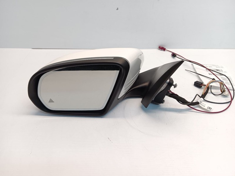 17-21 Mercedes W205 C300 Sedan Left Side Rear View Door Mirror w/ Blind Spot OEM