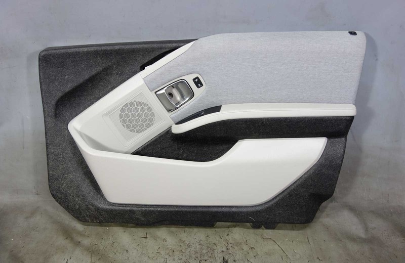 2014-2017 BMW i01 i3 Right Front Interior Door Panel Trim Skin Carum Grey OEM