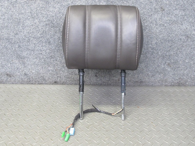 2013-2017 LAND RANGE ROVER L405 FRONT RIGHT LEATHER HEADREST W SCREEN ESPRESSO